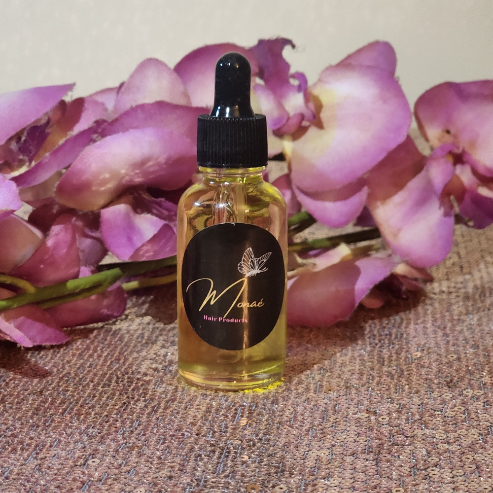 Handmade Natural Hair Growth Oil, Monaé Hair Products 1oz
